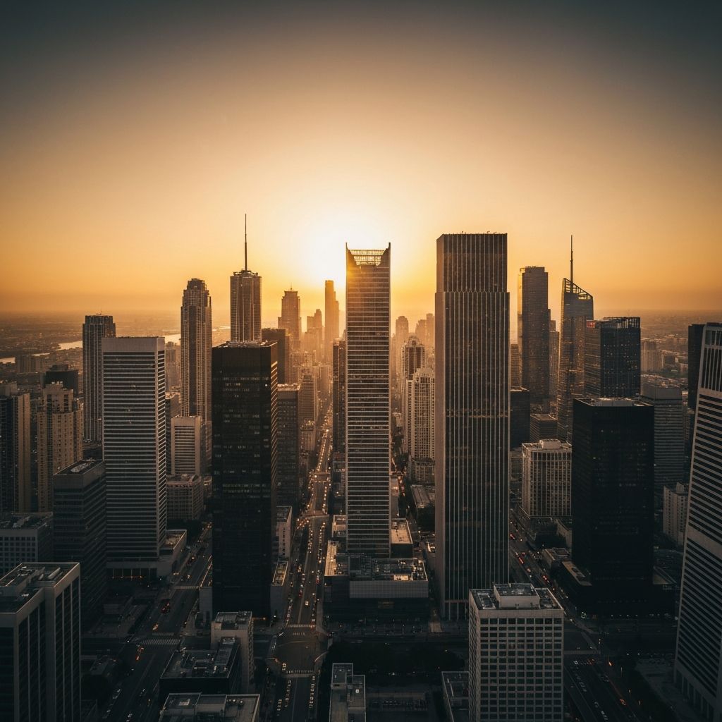 Futuristic AI workspace